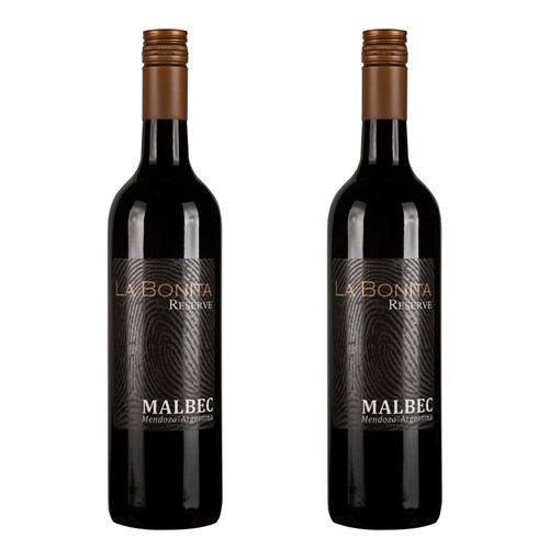 La Bonita Malbec Reserve 75cl Red Wine Twin Set